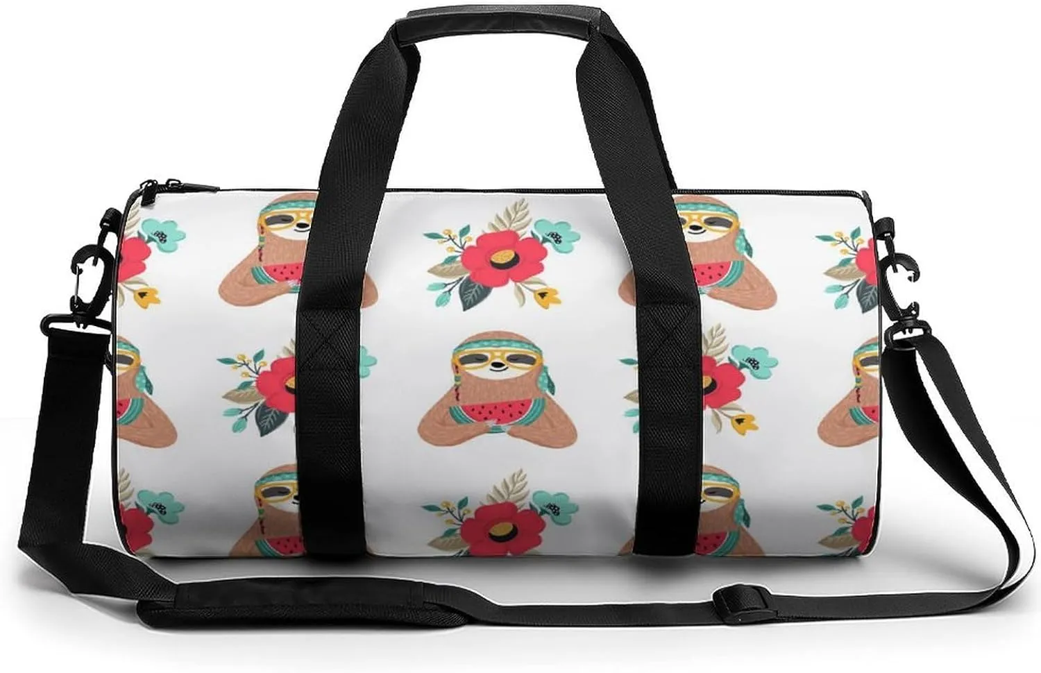 Native USA Sloth Small Gym Bag for Men Women Swim Dance Travel Tote Duffle Bags with Shoulder Strap