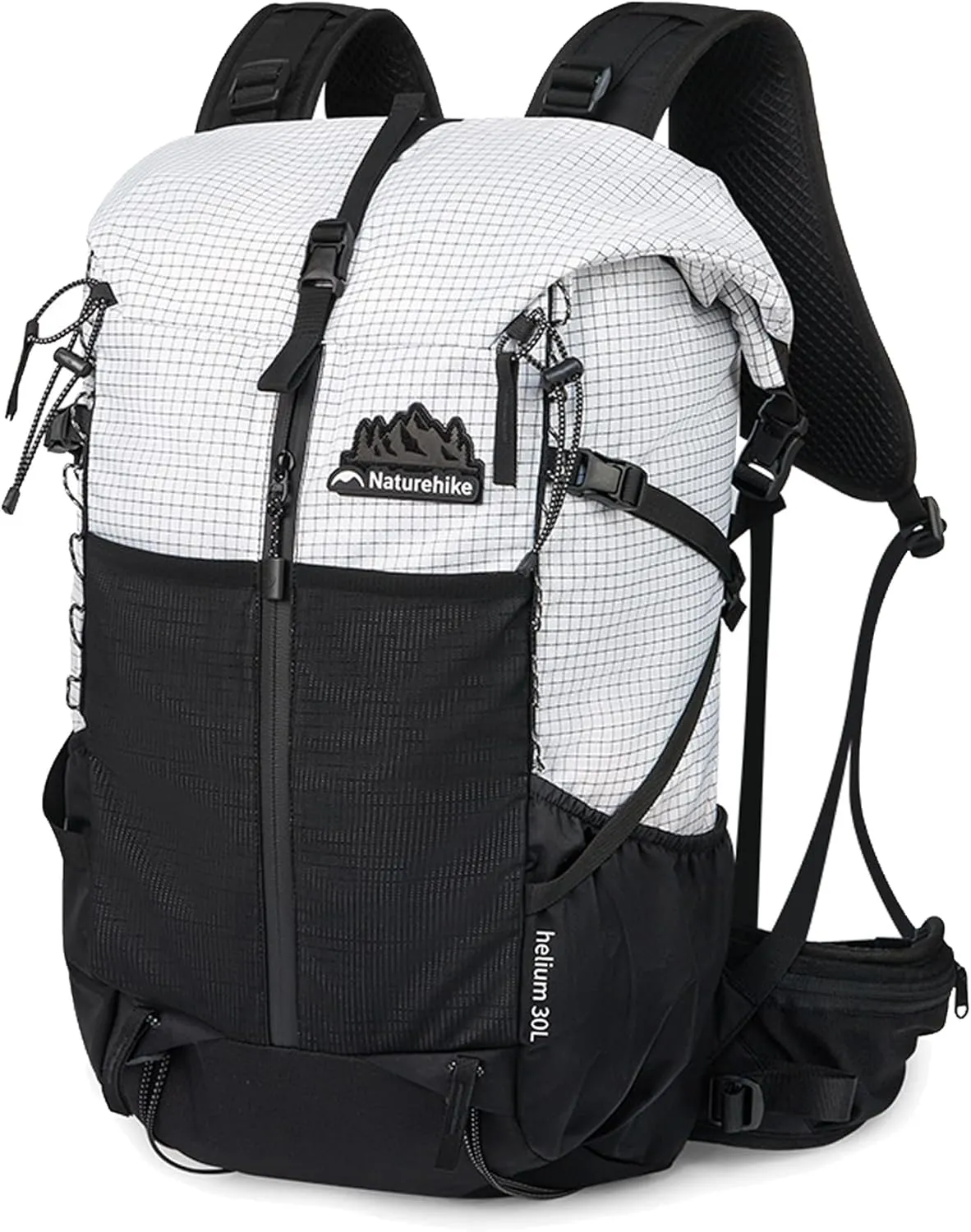 Naturehike 5L/15L/25L/30L Lightweight Hiking backpacking backpack, Camping Waterproof Bag, Outdoor Daypack for Adults (30 5L, White)