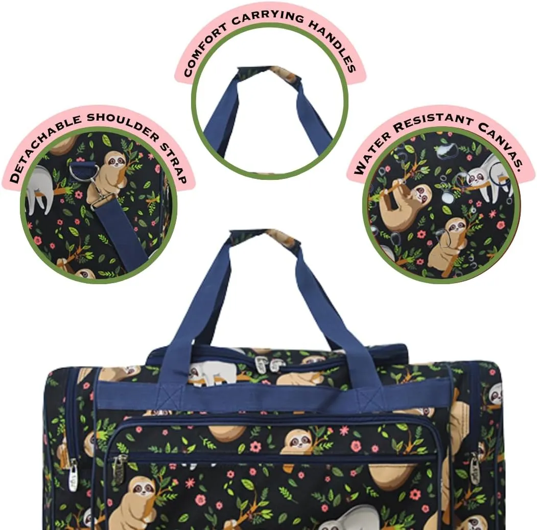 NGIL Canvas 20" inch Duffle Bag (Night Sloth-navy)