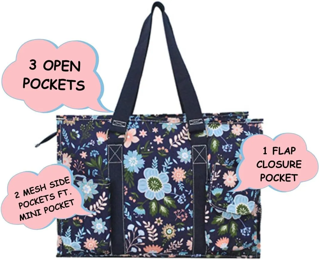 NGIL Utility Water Resistant Tote Bag, Top Zipper Closure, Perfect Gifts for Working Women, Nurses, Gym bag
