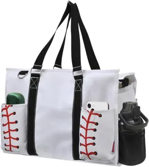 NGIL Zip-Top Tote Bag with Exterior Pockets for Working Women, Teachers, Nurses, and Moms, Design in USA