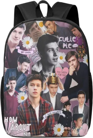 Nick Actors Robinson Backpack Laptop Computer Bag Double Shoulder Bags Casual Daypack for Travel Work Business Outdoor 17 Inch