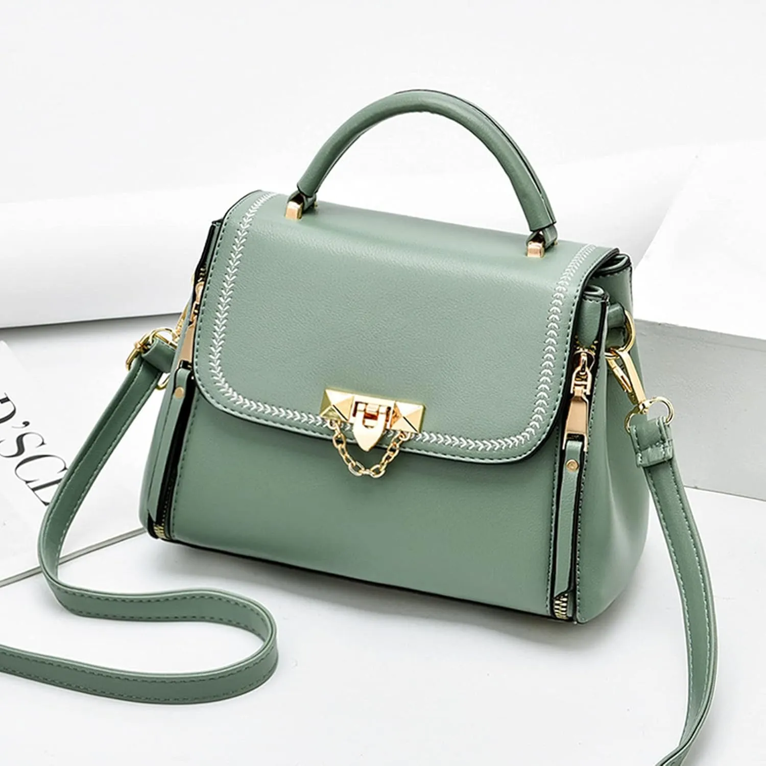 NICOLE & DORIS Small Handbags for Women Crossbody Bag Ladies Shoulder Bags PU Leather Top Handle Bags