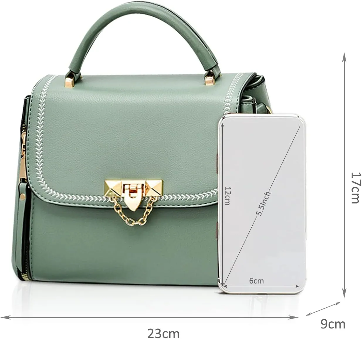 NICOLE & DORIS Small Handbags for Women Crossbody Bag Ladies Shoulder Bags PU Leather Top Handle Bags