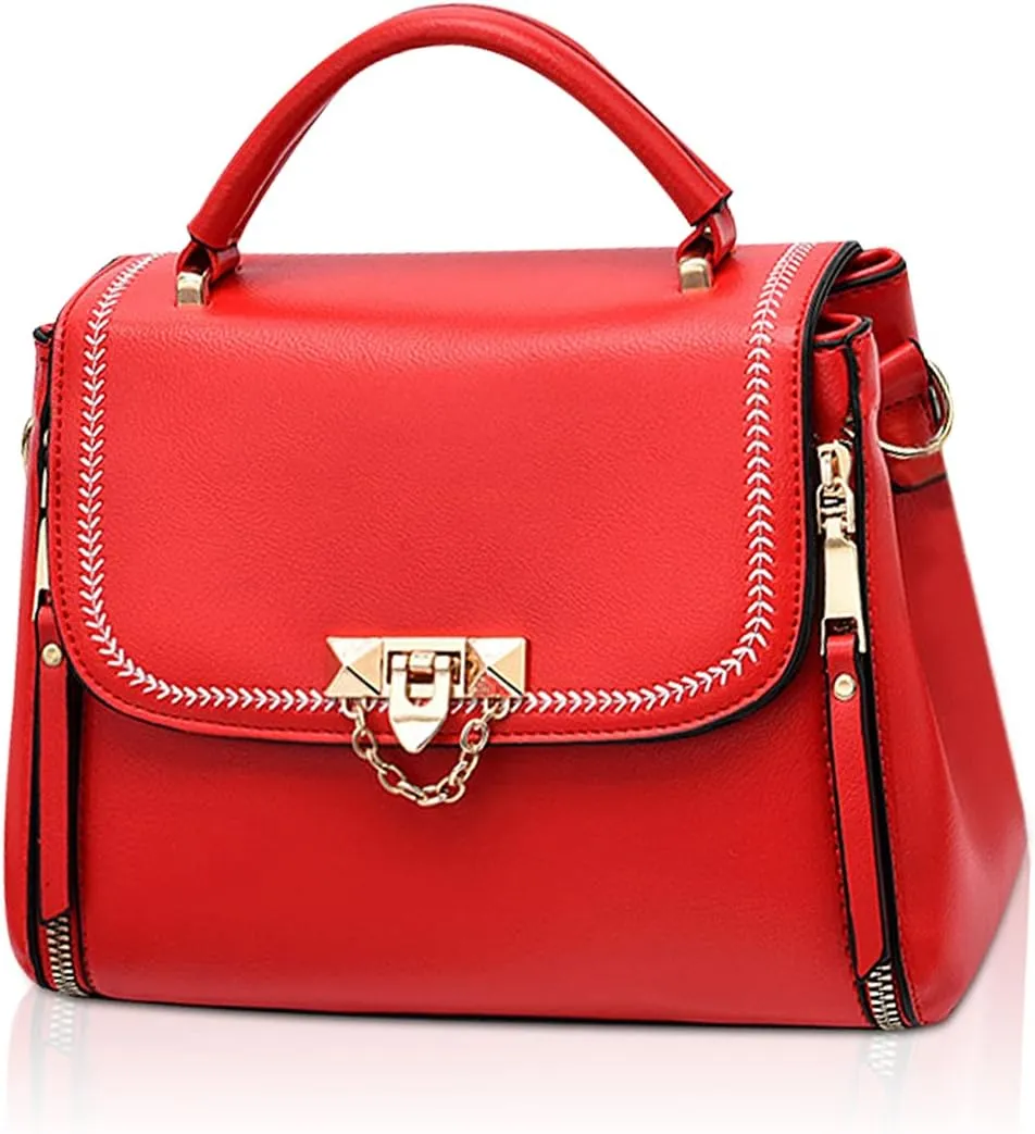 NICOLE & DORIS Small Handbags for Women Crossbody Bag Ladies Shoulder Bags PU Leather Top Handle Bags