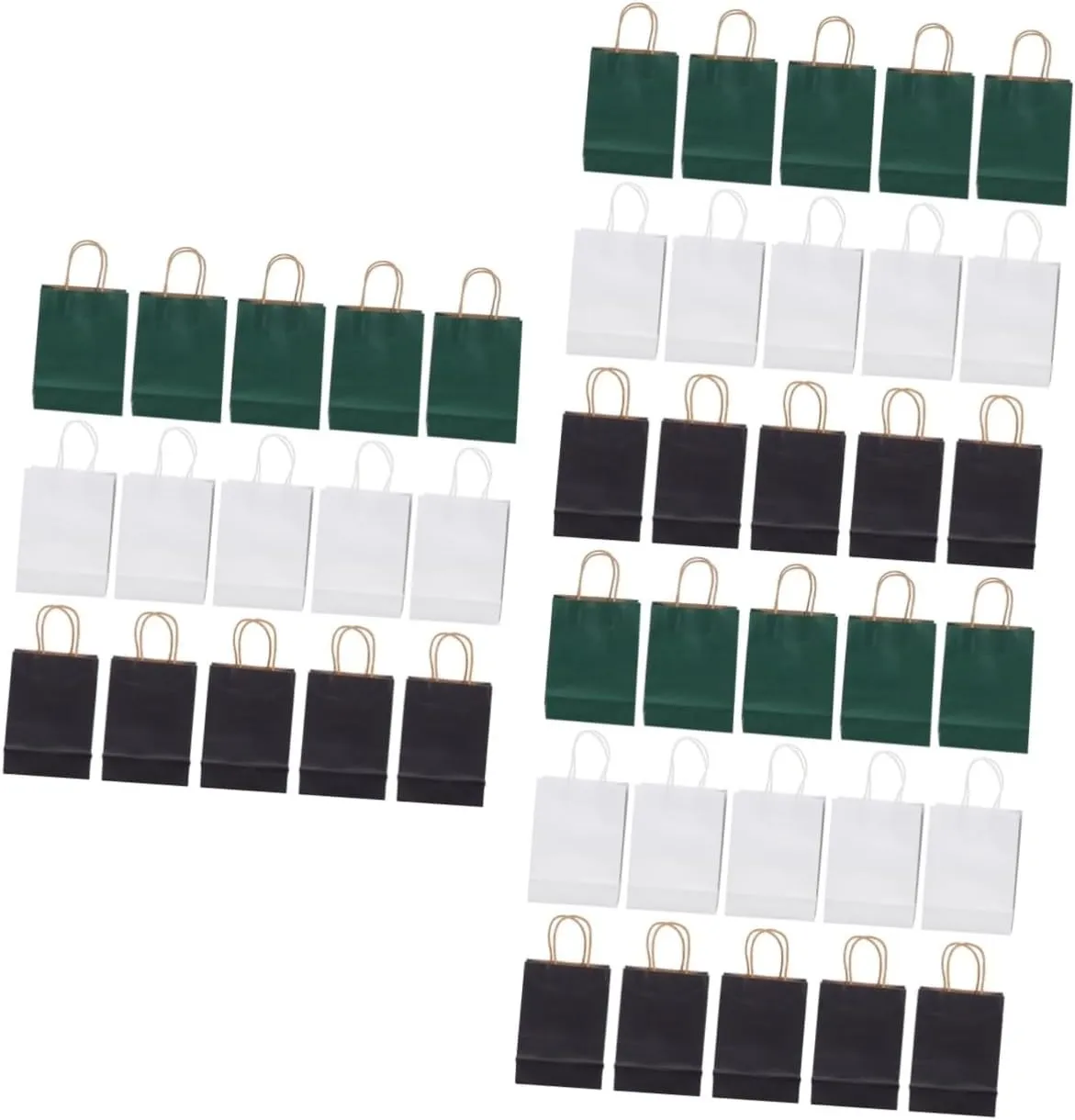 NOLITOY 3sets Paper Party Favor Bags with Handles Paper Packaging Bags for Birthday Celebration 15pcs*3