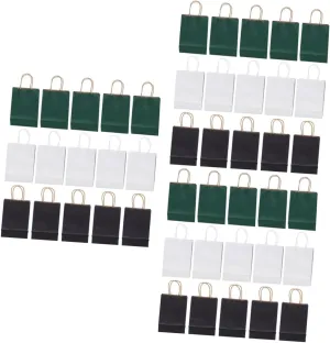 NOLITOY 3sets Paper Party Favor Bags with Handles Paper Packaging Bags for Birthday Celebration 15pcs*3