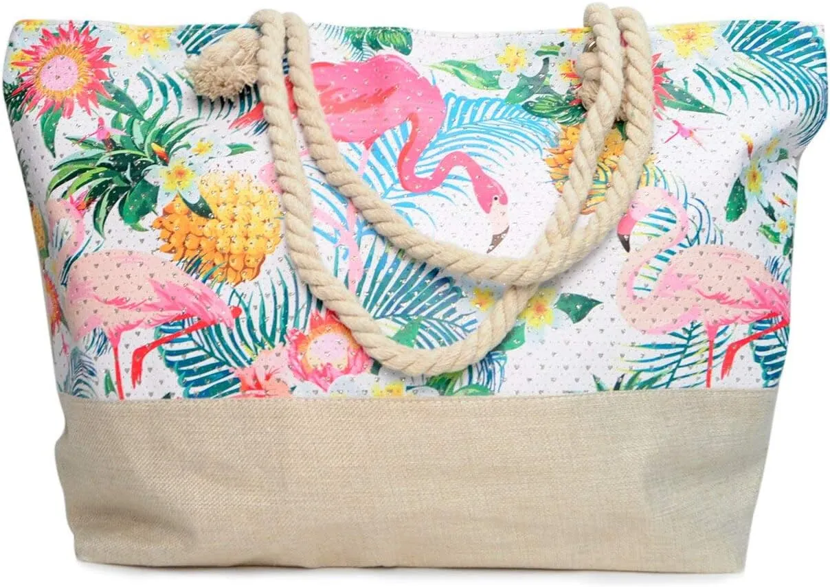 Nollia Women's Summer Tote Bag, Large Shoulder Bag   Great for Beaches, Boardwalks & Vacation Fun!