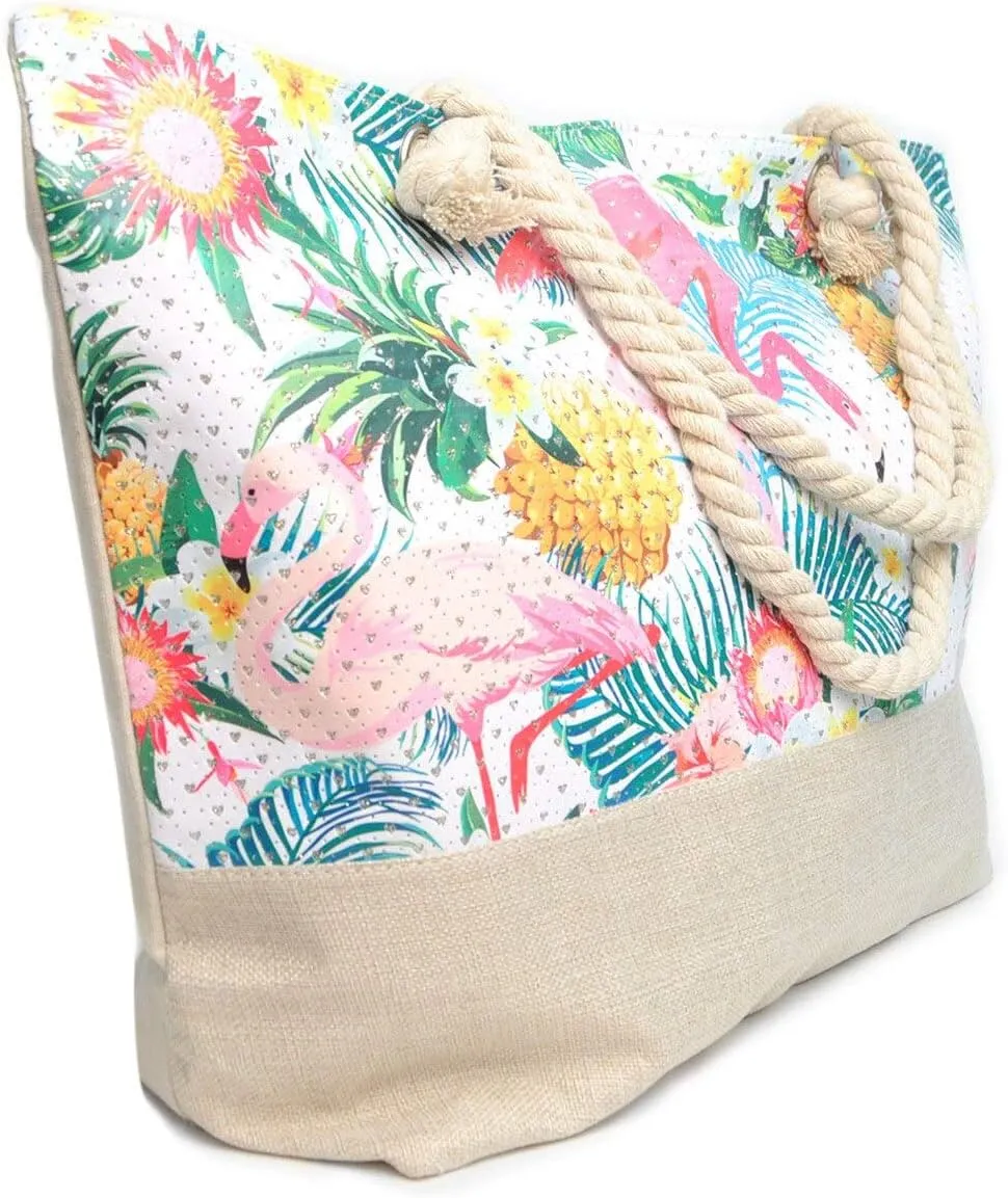 Nollia Women's Summer Tote Bag, Large Shoulder Bag   Great for Beaches, Boardwalks & Vacation Fun!