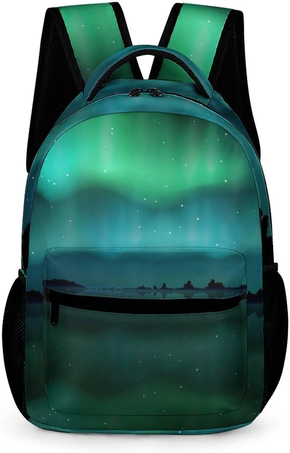 Northern Lights Aurora Borealis Travel Backpack Cute Daypack Laptops Back Pack Purse Computer Bag for Men Women