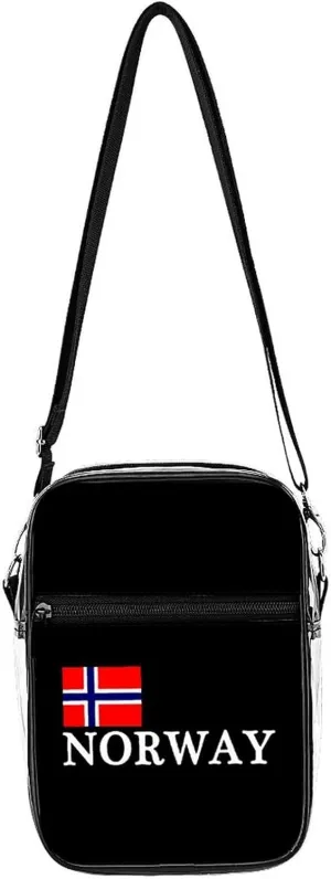 Norway's National Pride Clear Stadium Crossbody Bag Small Shoulder Purse Adjustable Strap Handbag for Women Men