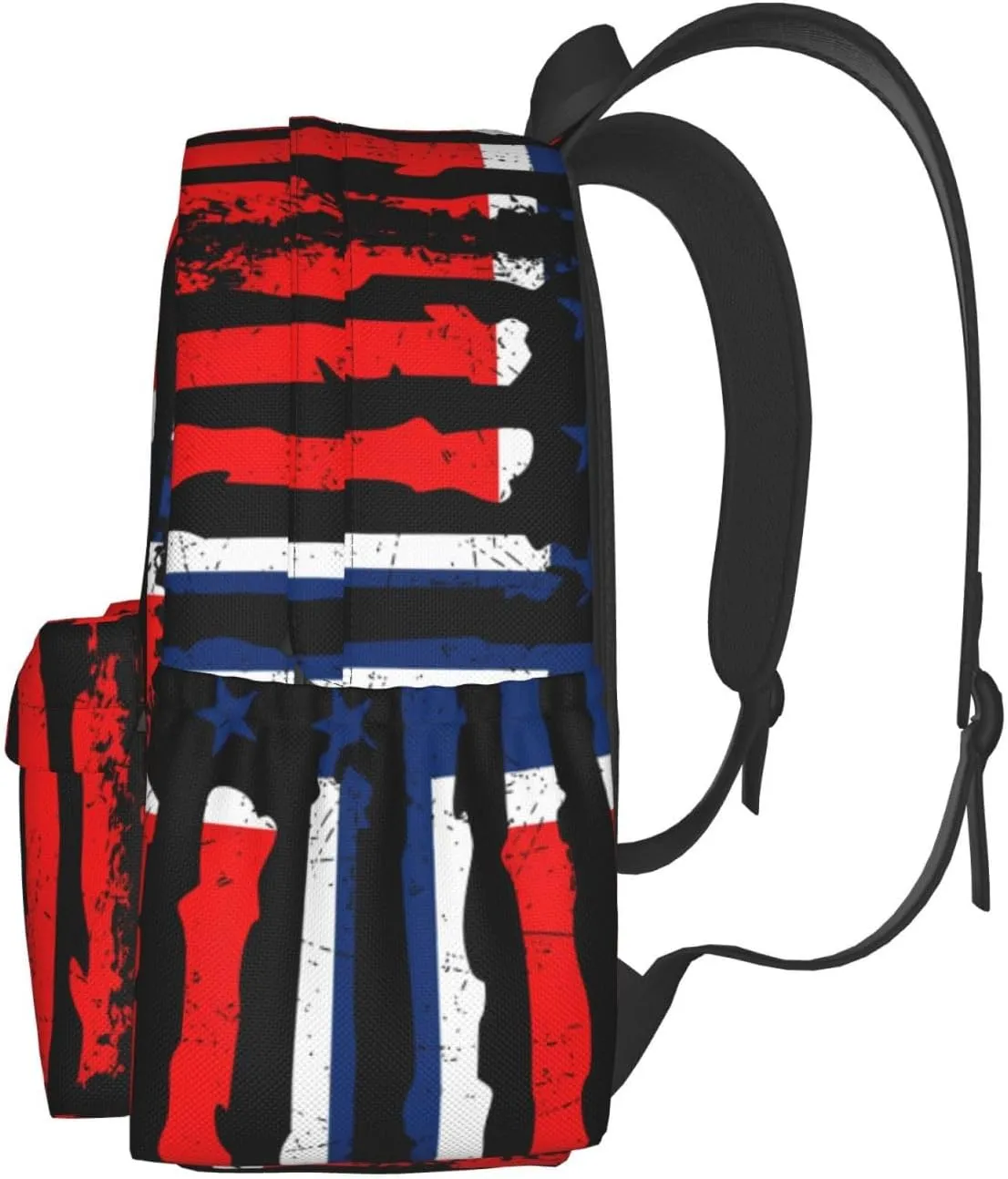 Norwegian American Flag Norway Root Casual Backpack Large Capacity Travel Backpacks Laptop Daypack Commuter Rucksack Adjustable Strap Sports Bags for Hiking Biking