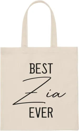 Novelty Italy Aunt Aunty Grandaunt Recognizing Enthusiast Humorous Italia Appreciation Valuing Admiration Canvas Tote Bag