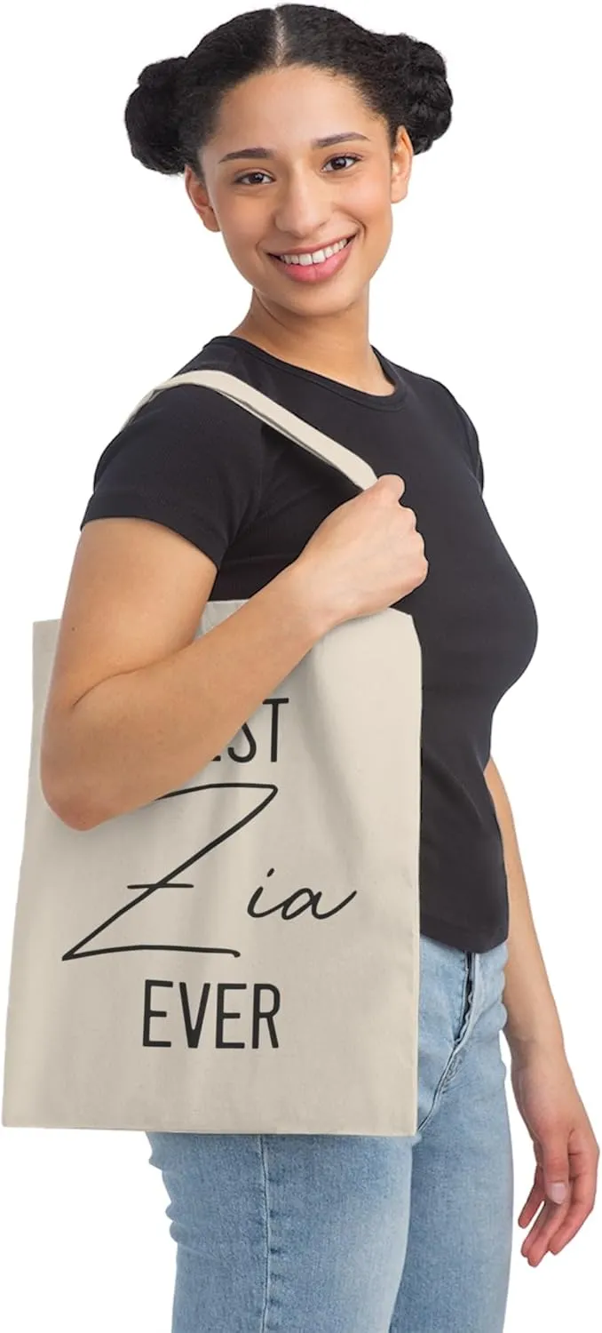Novelty Italy Aunt Aunty Grandaunt Recognizing Enthusiast Humorous Italia Appreciation Valuing Admiration Canvas Tote Bag