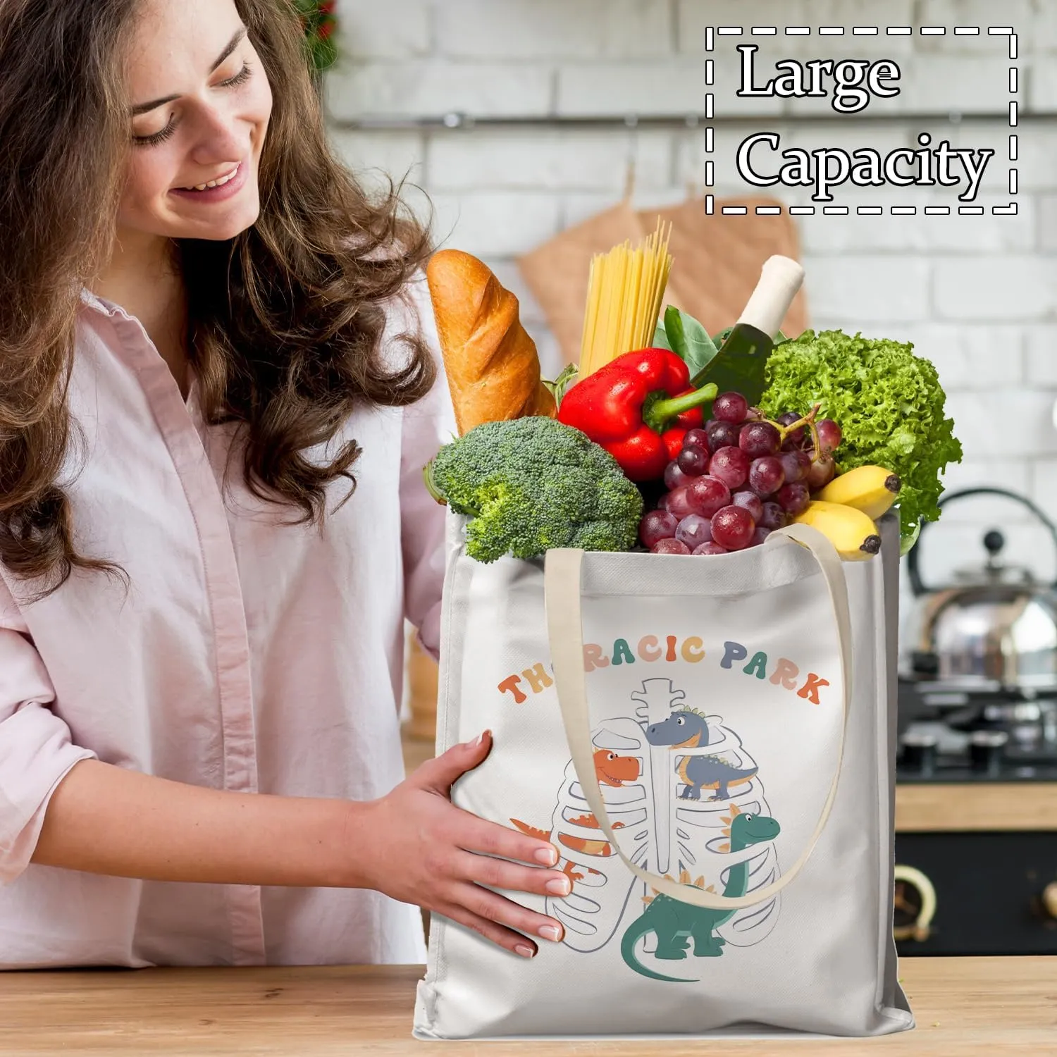 Nurse Tote Bag, Nurse Gifts Canvas Tote Bags for Women, Nurses Week Gifts, Nursing Reusable Grocery Shopping Bags