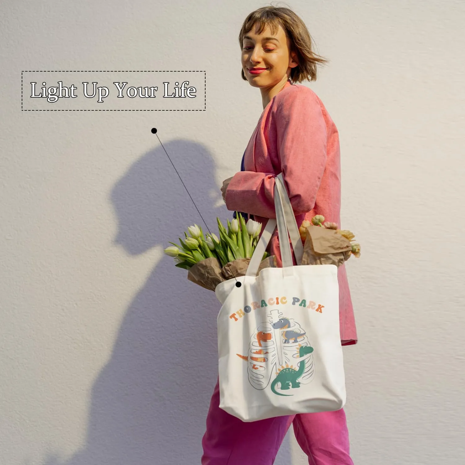 Nurse Tote Bag, Nurse Gifts Canvas Tote Bags for Women, Nurses Week Gifts, Nursing Reusable Grocery Shopping Bags