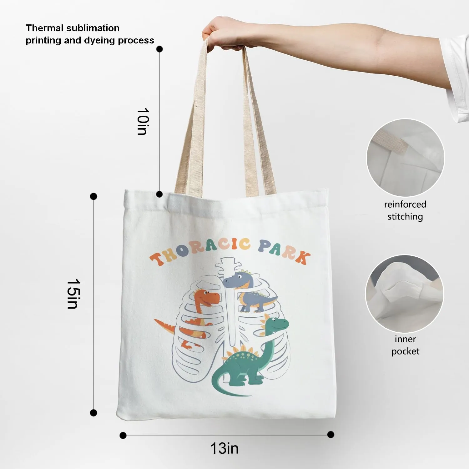 Nurse Tote Bag, Nurse Gifts Canvas Tote Bags for Women, Nurses Week Gifts, Nursing Reusable Grocery Shopping Bags