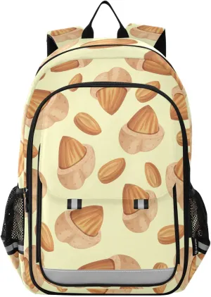 Nuts Backpack for Boys Girls Kids School Bag Lightweight Laptop Backpack Elementary Capacity Bookbags for Travel Daypack with Reflective Stripes