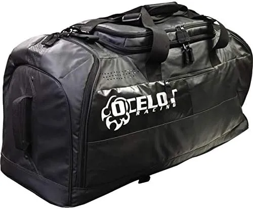 Ocelot Pro Gear Duffle Bag - Essential Duffle Bag for Travel, Heavy Duty Duffle Bag for Camping Gear, Motorcycle Gear, Gym Gear, and Travel Gear - Duffle Bag for Men and Women - Black