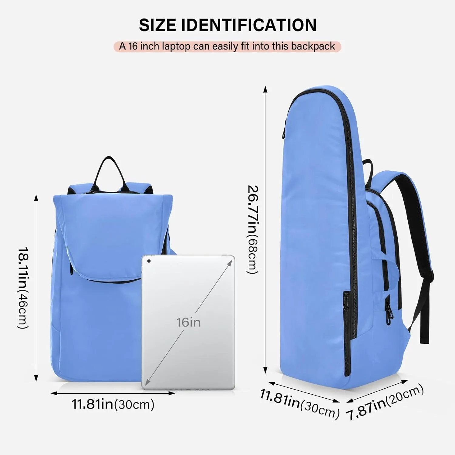 ODAWA Light Salmon Tennis Bag Holds 2 Tennis Rackets Waterproof Tennis Backpack