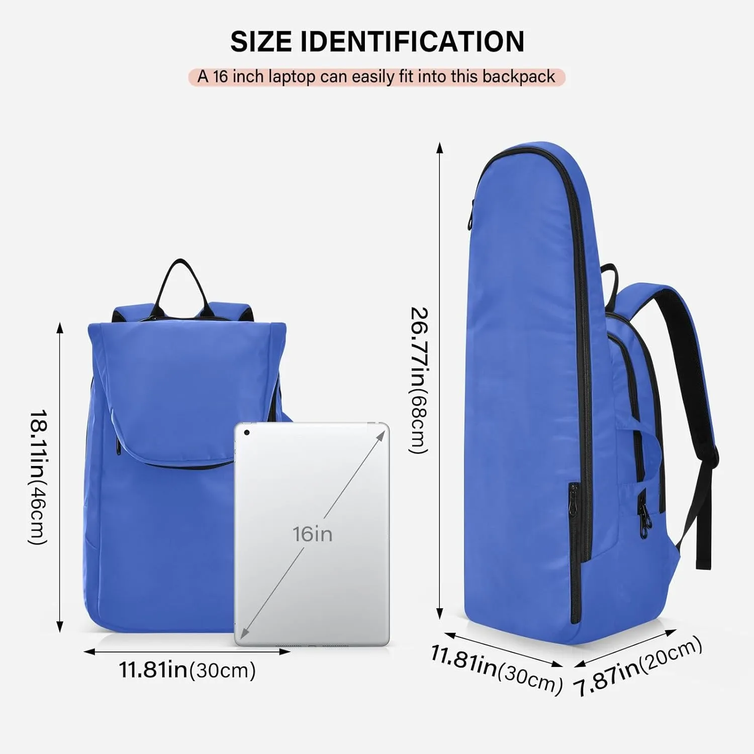 ODAWA Light Salmon Tennis Bag Holds 2 Tennis Rackets Waterproof Tennis Backpack