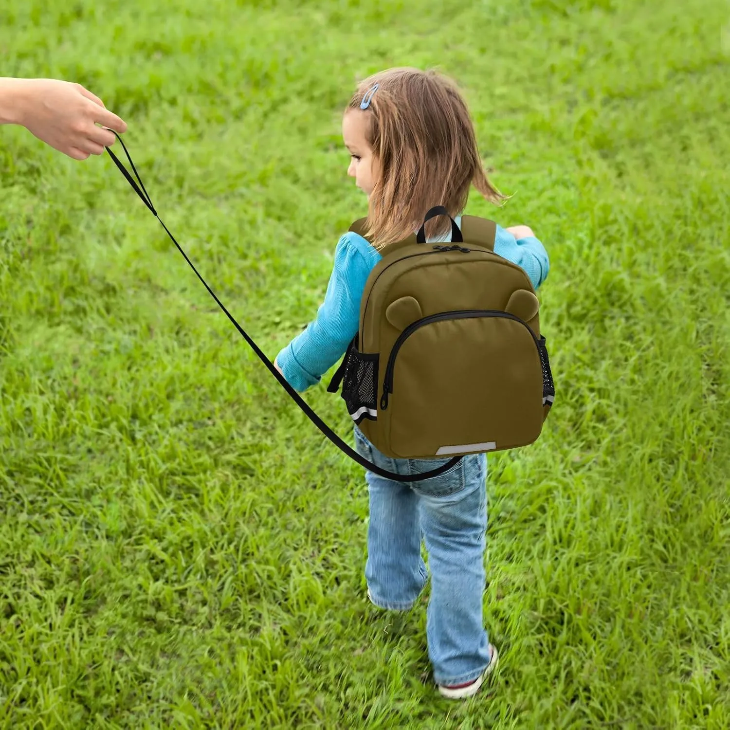 ODAWA Toddler Leash Backpacks Coffee Kids Backpack, Toddler Schoolbag for Boys Girls