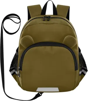ODAWA Toddler Leash Backpacks Coffee Kids Backpack, Toddler Schoolbag for Boys Girls