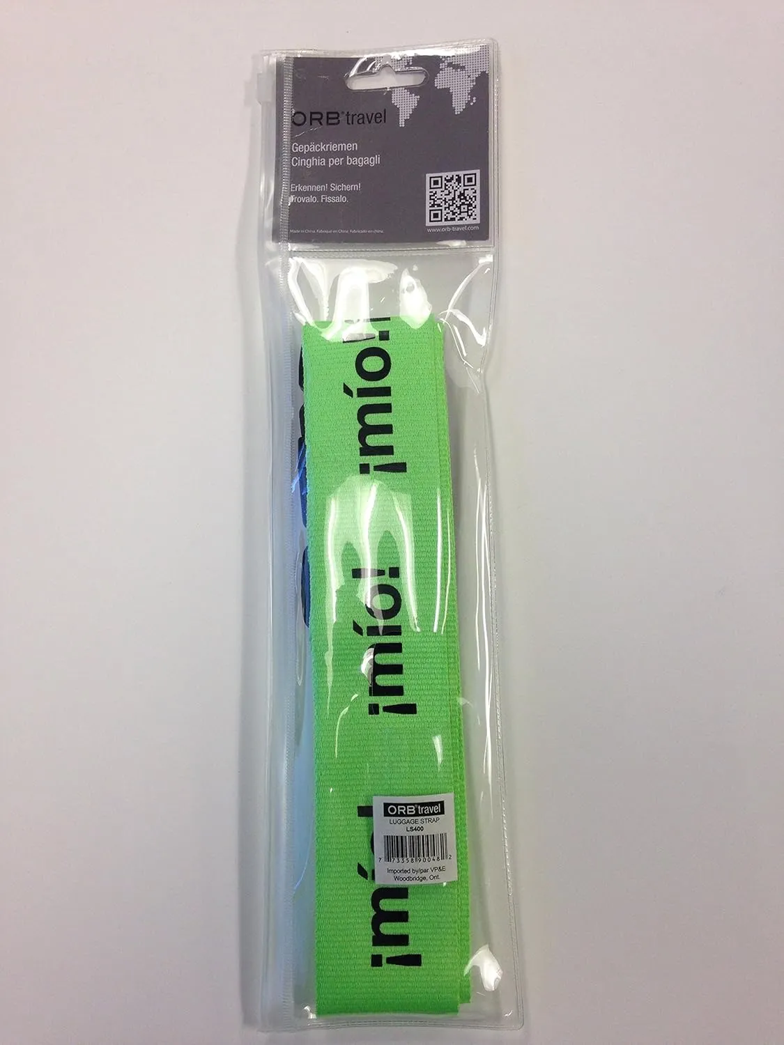 ORB Travel Premium Designer Luggage Strap -LS400-Mine! (Spanish)