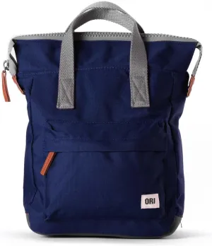 ORI LONDON Small Tote Bag Backpack - Nylon Tote Backpack for Women & Men - Wide Mouth, Chunky Zippers - The Bantry, Mineral