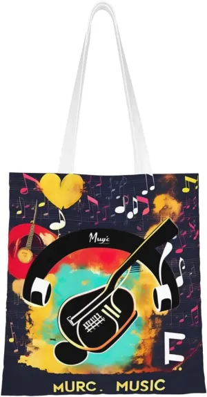 Origami Multicolor Papercraft Cranes Print Large Canvas Beach Travel Reusable Grocery Shopping Tote Bag Portable