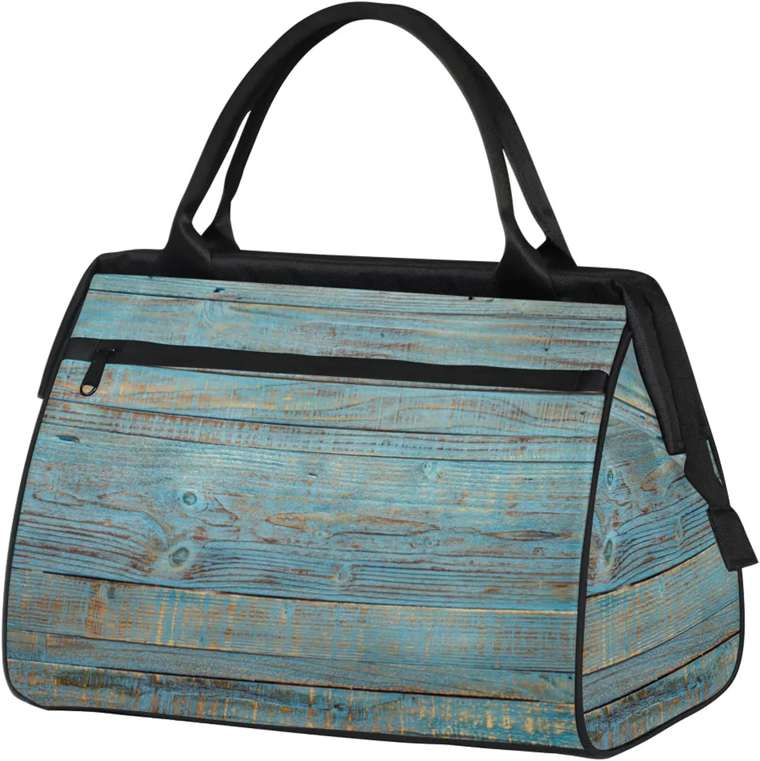 Overnight Weekender Bag for Women Men Abstract Wood Pattern Waterproof Carry On Travel Duffel Bags with Zipper Lightweight Sports Gym Bag Luggage Workout Handle Bags for Traveling Yoga Camping