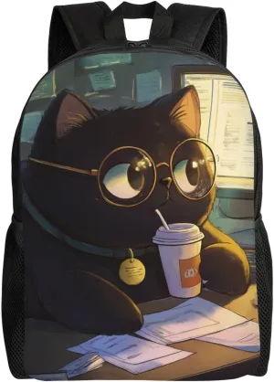 Overtime Cat Backpack Waterproof Anti Theft Durable Light Laptop Bag Backpacks For Women Men Travel Gym Backpack