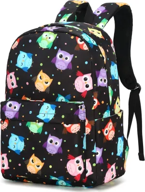 Owl Girls Backpack for Elementary Middle School, Kids Teens School Bag Women College Bookbag Laptop Backpacks