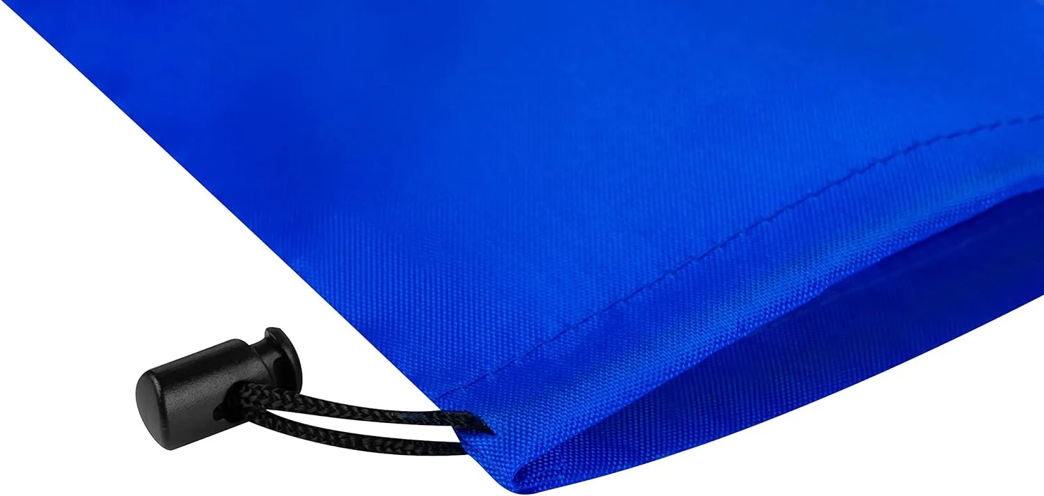 PALTERWEAR Drawstring Bag - Nylon Cinch and Ditty Stuff Pouch with Toggle (5 x 7-12 pack, Blue)