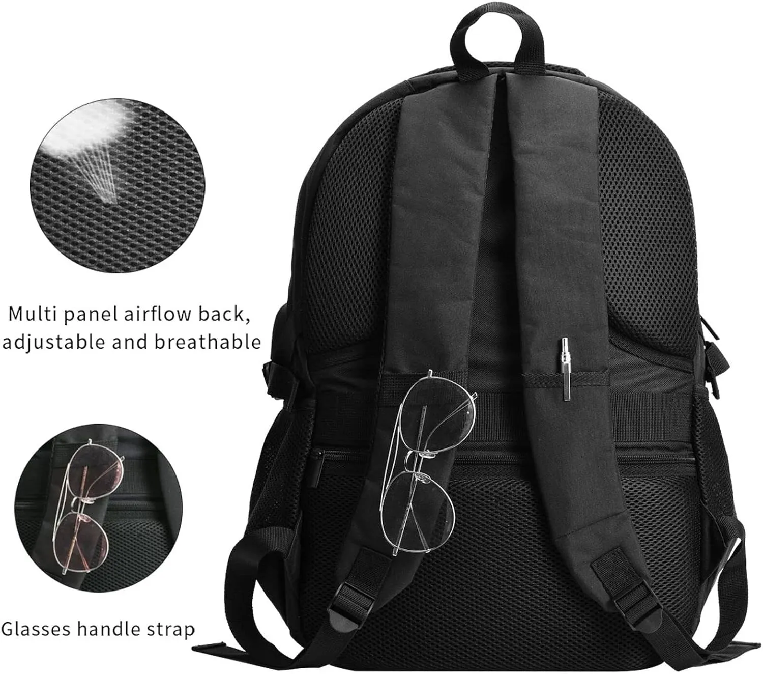 Panama Flag Map Casual Travel Backpacks Hiking Camping Backpack Large Outdoor Sport Daypack Laptop Rucksack Climbing Working Bags with USB Port