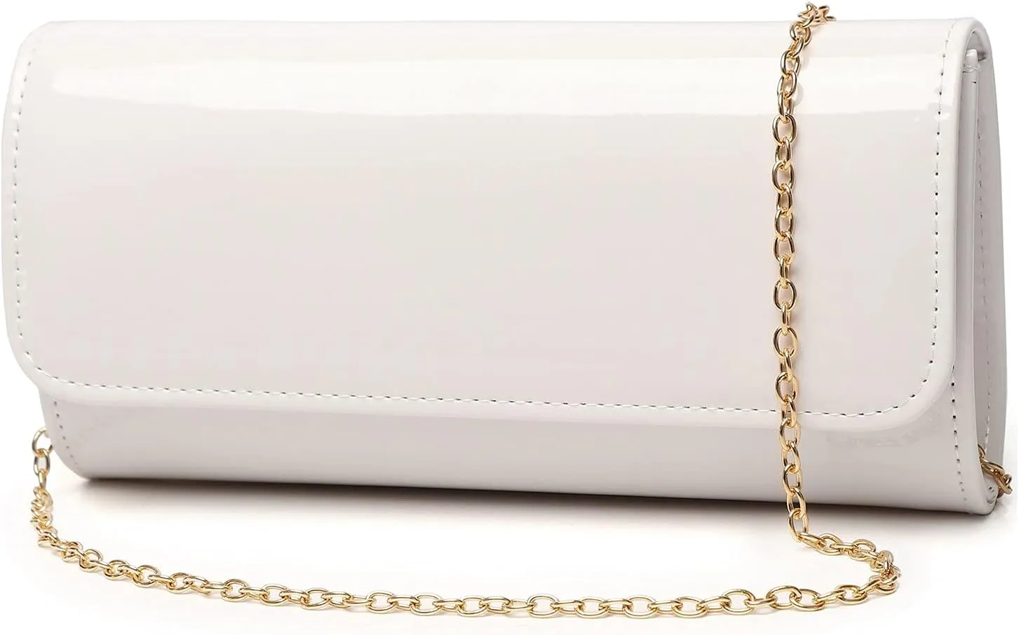 Patent Leather Envelope Clutch Womens Evening Handbag Stylish Shoulder Bag Purse for Christmas Wedding Party Prom