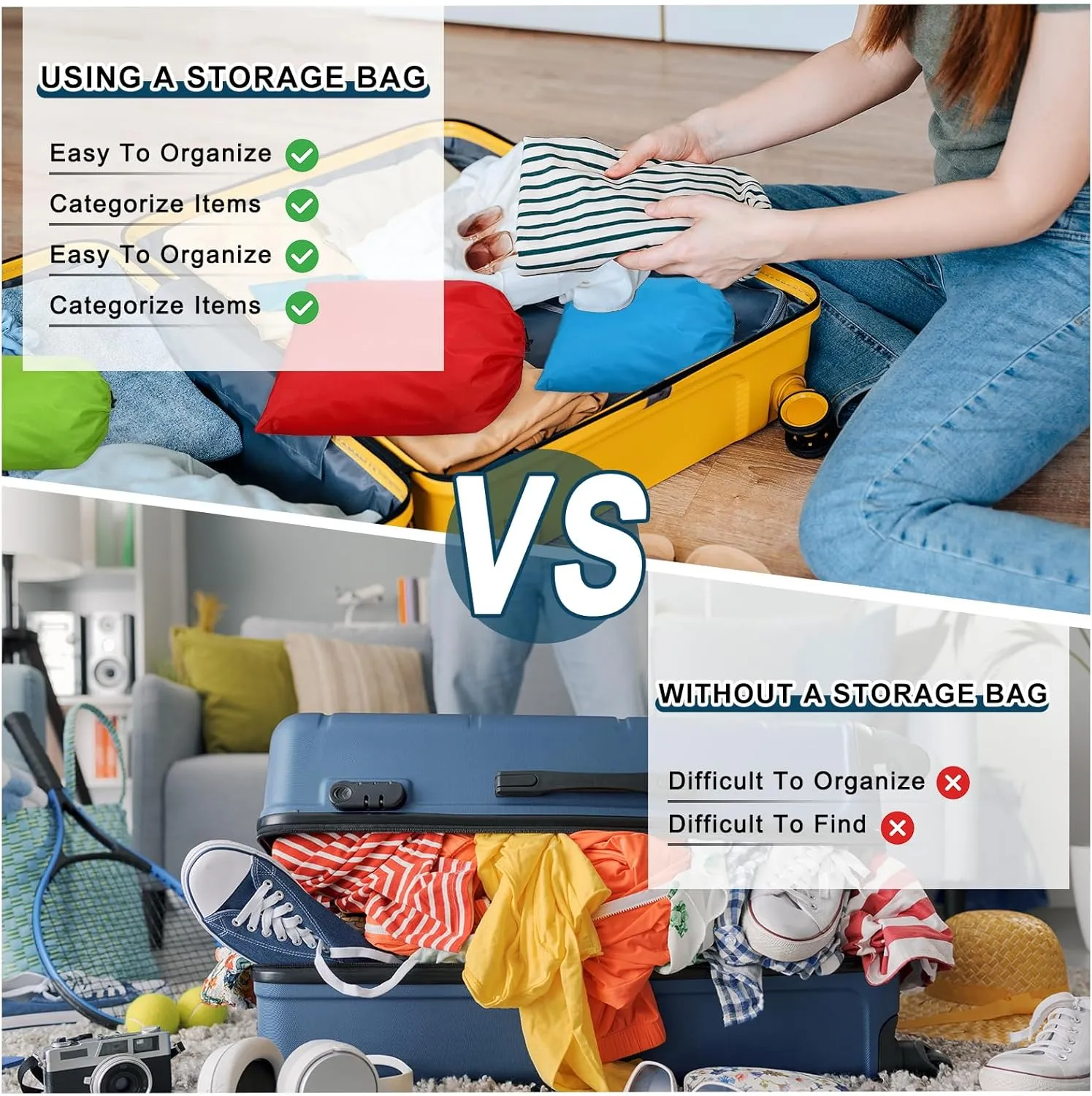 PATIKIL Travel Storage Bags with Toggle 14 x 16 Inch, 6 Pack Waterproof 210D Polyester Drawstring Bag Stuff Sack Cinch Bag for Gym Traveling Hiking Yoga Shoes Organizer, Light Green