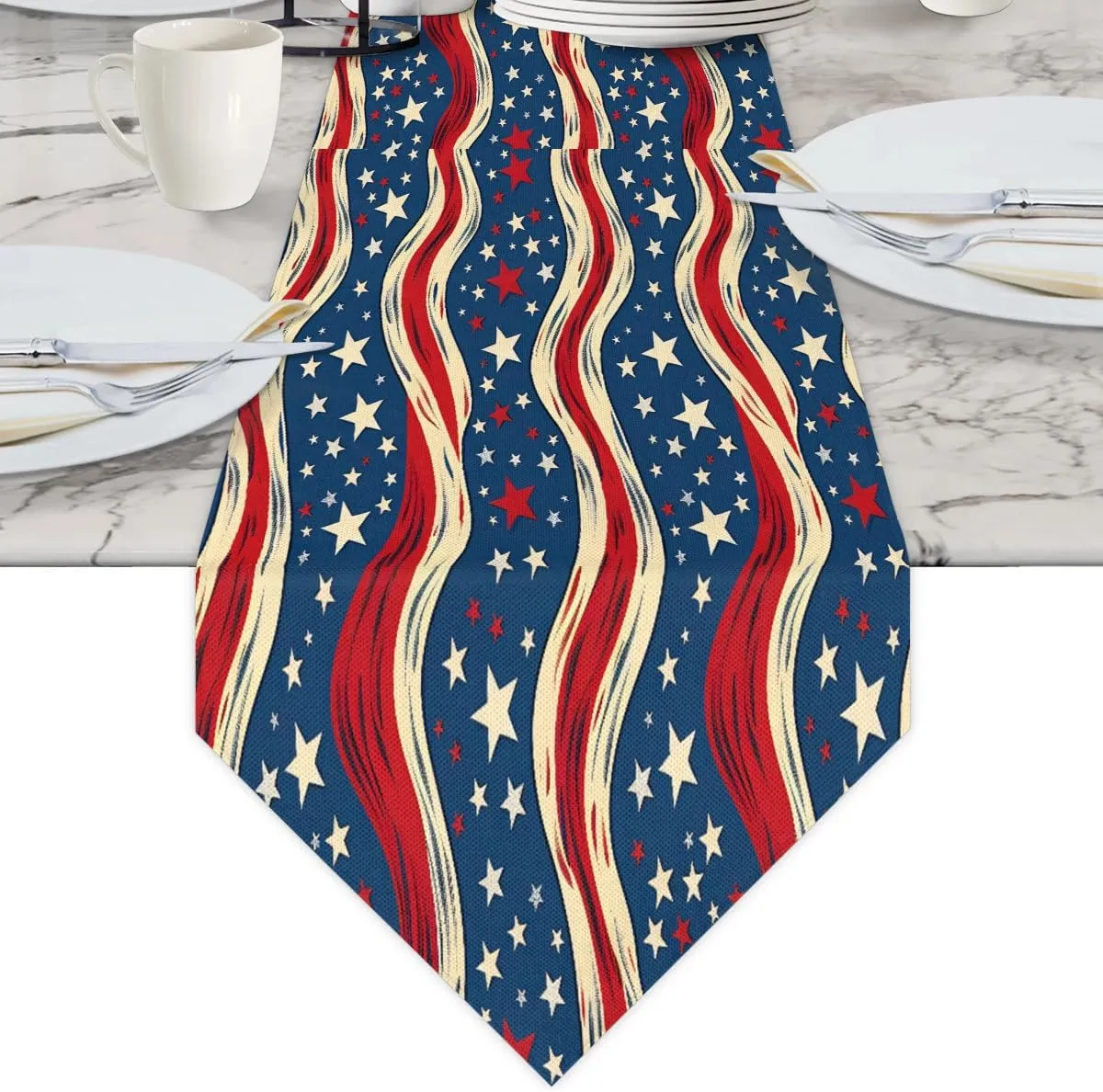 Patriotic Stars Stripes Briefcases for Men Crossbody Bags Laptop Carrying Case Messenger Bag for 15" Laptops and Under