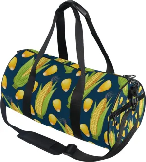 Pattern Of Corn Gym Duffle Bag Women Men Sports Fitness Bag for Travel Workout Gymnastics Dance Ballet