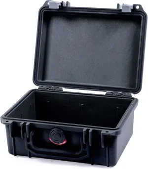 Pelican 1150 Case, Black with Silver Latches, None (Case Only)