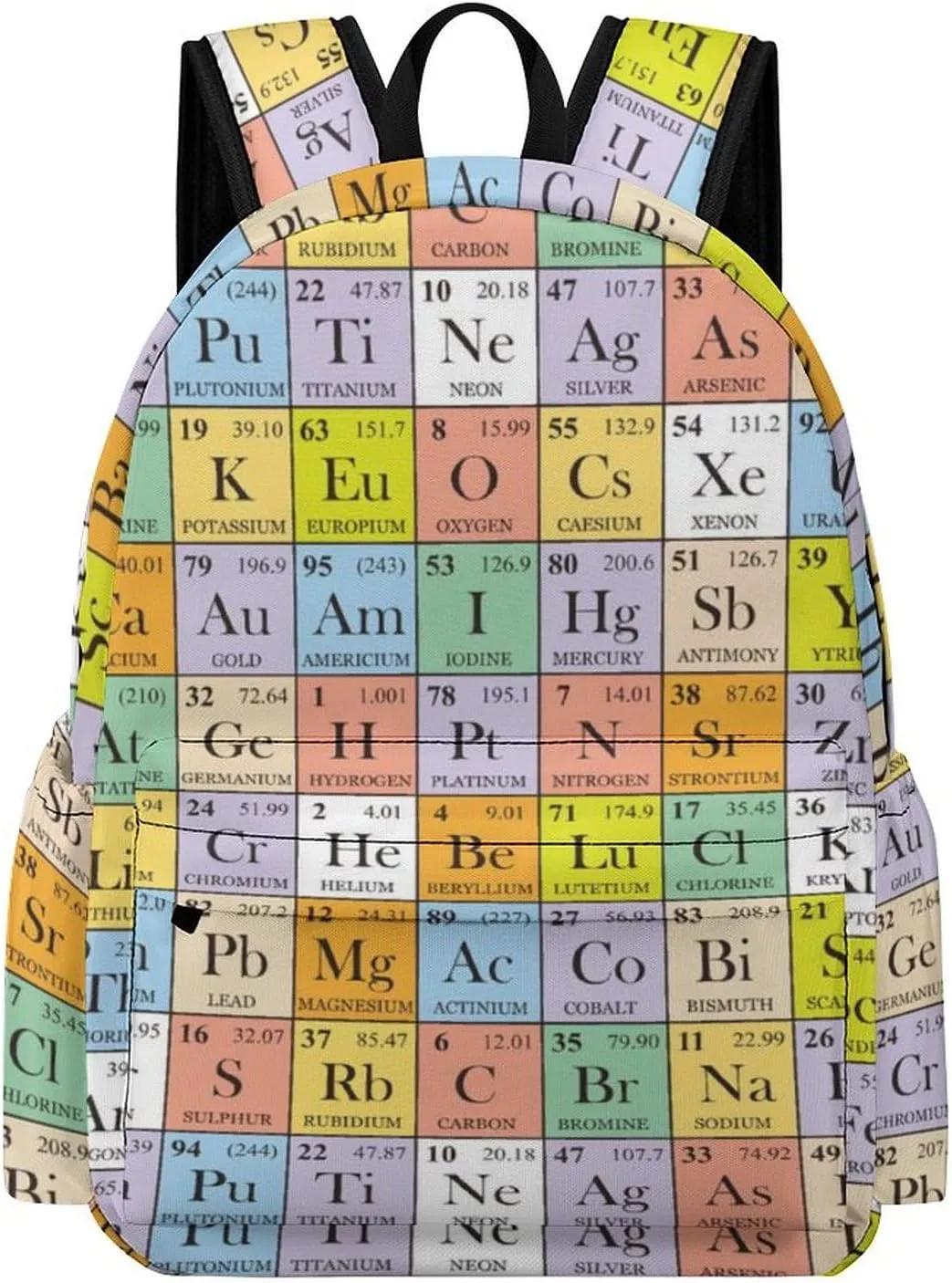 Periodic Table Travel Hiking Laptop Backpack for Men Women Camping Gym Backpacks Funny Casual Bag Gift