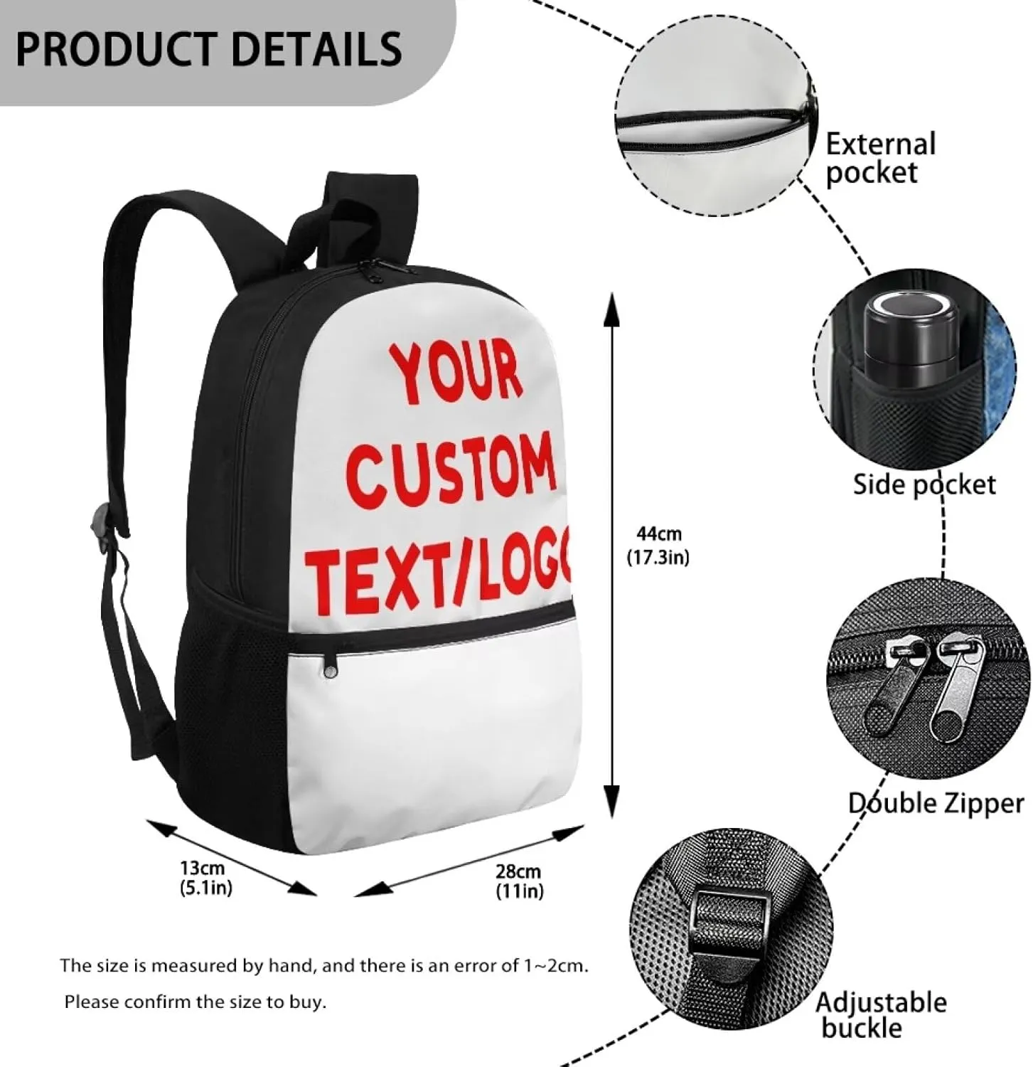 Personalized Backpack for Girls Boys Custom Backpacks with Names Customized Book Bags for Kids School Supplies