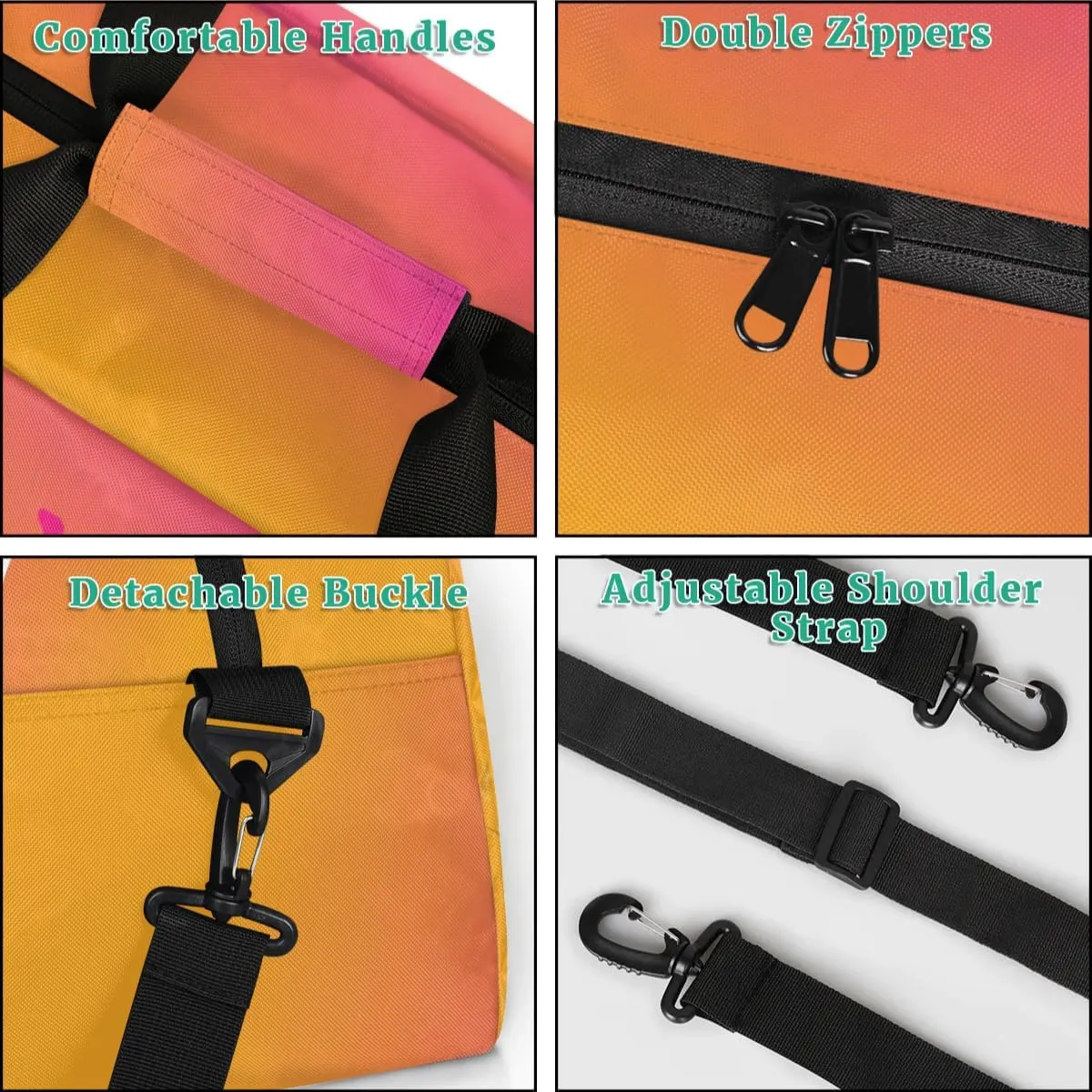 Personalized Boxing Duffel Bag for Girls, Custom Gym Bag Overnight Bags for Travel Weekender Practice