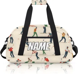 Personalized Custom Gym Bag for Women Men Carry on Golf Ball Travel Duffel Tote Sport Golf Overnight Workout Weekender Bag