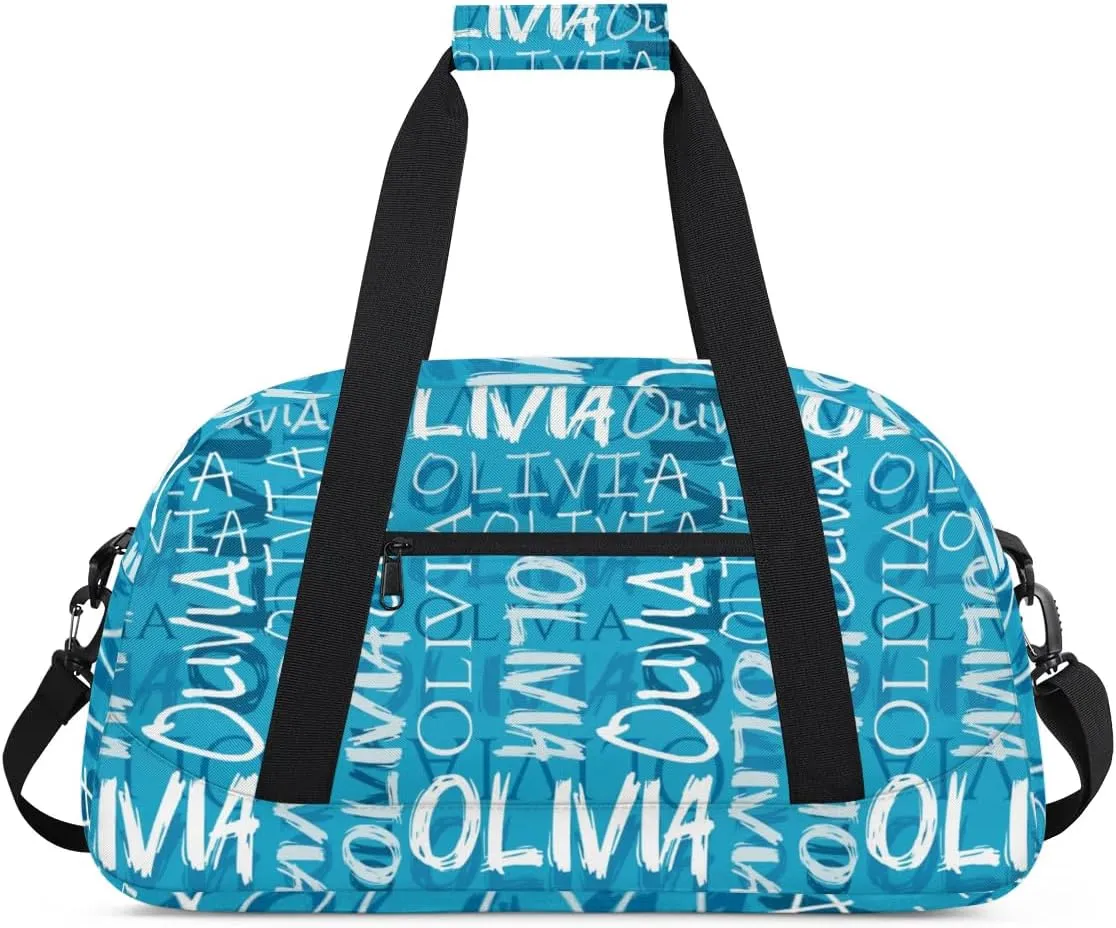 Personalized Dance Bag Cheerleading Bag for Girl Gifts, Overnight Duffel Bags Cheerleader for Kids Personalized Sport Gym Bag, Gymnastics Duffel Bag - Colorful Names