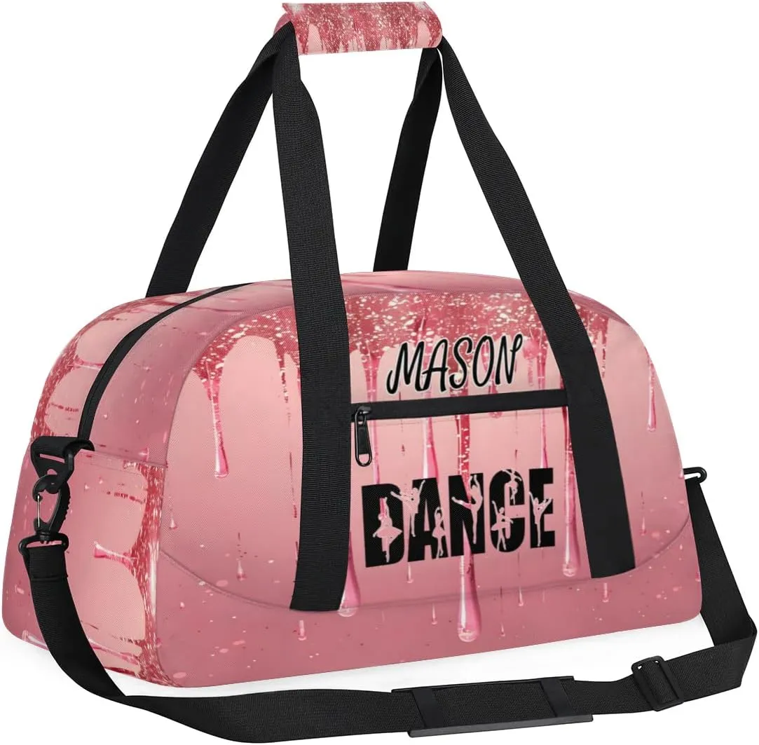 Personalized Dance Bag Gym Bag for Women, Custom Sport Duffel Bag Overnight Weekender Bags Travel Duffel Bag, Fluid