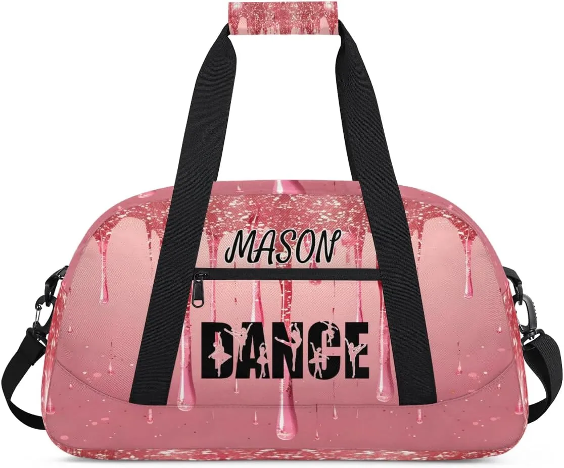 Personalized Dance Bag Gym Bag for Women, Custom Sport Duffel Bag Overnight Weekender Bags Travel Duffel Bag, Fluid