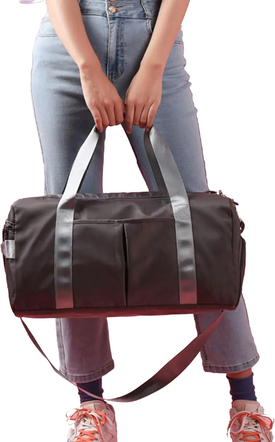 Personalized Duffel Travel Bag Name Custom Sports Gym Bags Customized Dance Bag with Wet Dry Pockets & Shoe Weekender Overnight Bridesmaid Gift