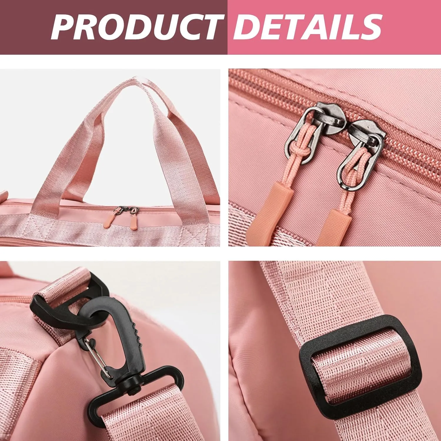 Personalized Duffle Bag with Name Photo, Custom Duffle Gym Bags with Wet Dry Pockets & Shoe for Dance Sport Travel, Personalized Gym Bag for Women Men