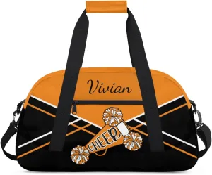 Personalized Gym Bag Duffel Bag for Girls, Custom Cheerleader Bag Overnight Bags for Gymnastics Travel Weekender Practice Cheering Horn